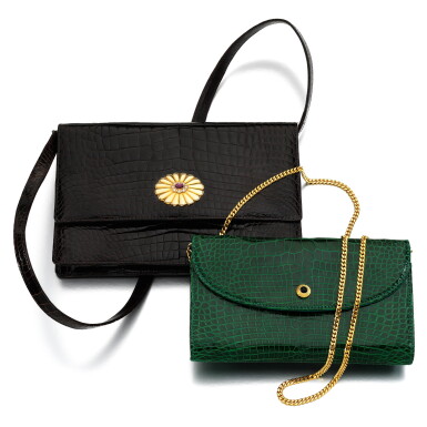 View full screen - View 1 of Lot 48. Asprey | Two crocodile handbags.