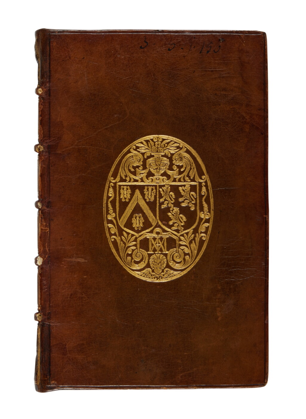 View full screen - View 1 of Lot 2. Alberti, De pictura, Basel, 1540, Parisian calf with the arms of Jacques-Auguste de Thou.