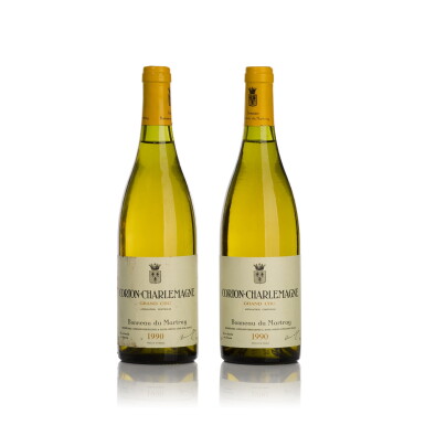 View full screen - View 1 of Lot 252. Corton Charlemagne 1990 Bonneau du Martray (2 BT).