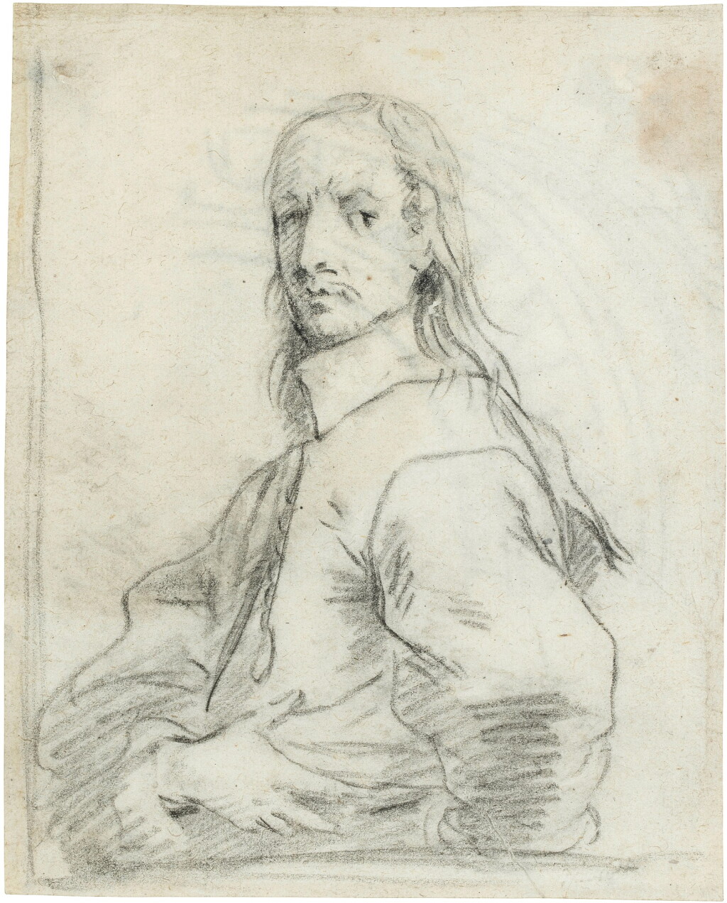 Voir en plein écran - Voir 1 du lot 28. Half-length portrait of a gentleman (Aelbert Cuyp?).