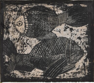 View full screen - View 1 of Lot 515. Untitled (Two Fish).