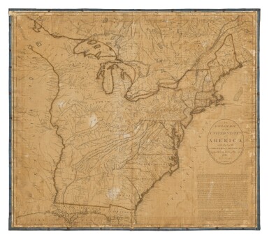 View full screen - View 1 of Lot 15. Carey, John | A great cartographical rarity of the United States.
