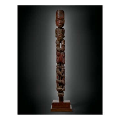 View full screen - View 1 of Lot 42. MAORI GABLE FIGURE (TEKOTEKO).