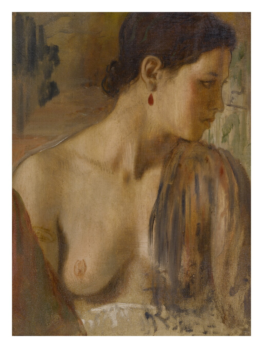 View full screen - View 1 of Lot 23. EDGAR DEGAS | BUSTE DE JEUNE FEMME PRESQUE NUE.