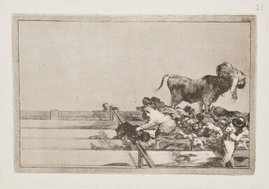 View full screen - View 1 of Lot 36. La Tauromaquia (Delteil 224-256; Harris 204-236).