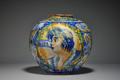 View full screen - View 1 of Lot 151. Drug jar.