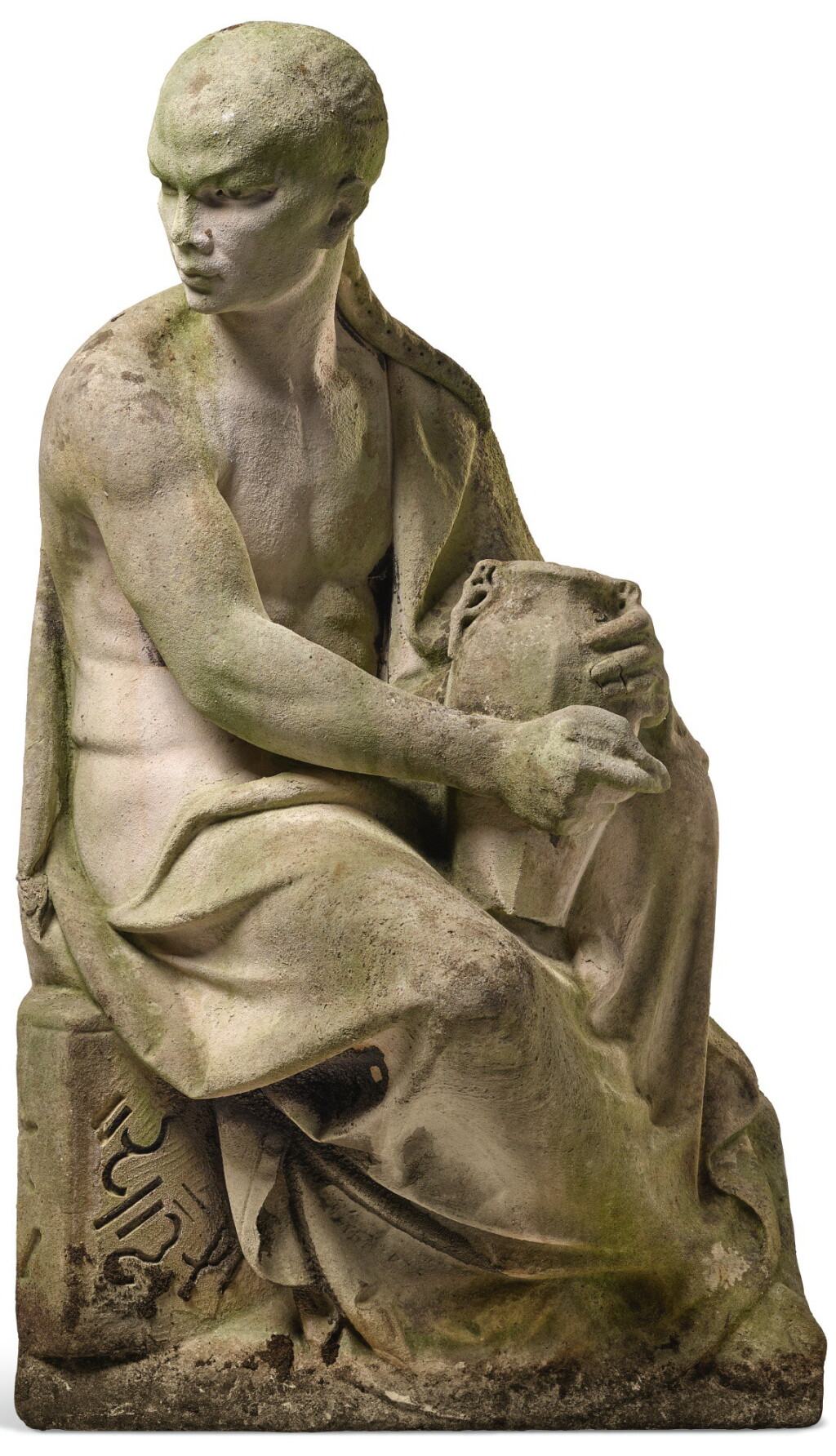 View full screen - View 1 of Lot 16. PROBABLY BRITISH, 19TH CENTURY | CHINESE MAN, PERHAPS A PERSONIFICATION OF THE CONTINENT ASIA.