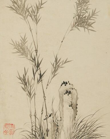 View full screen - View 1 of Lot 1207. Attributed to Ma Shouzhen, Flowers and landscape, album of twelve leaves | 馬守真(款) 山水花鳥冊 十二冊頁.