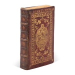 Abravanel, Dialogi di amore, Venice, Aldus, 1541, Roman impresa binding of red morocco for Filareto