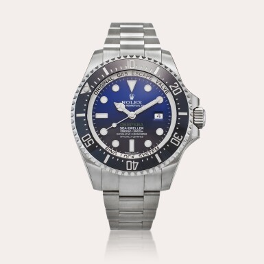 View full screen - View 1 of Lot 559. Reference 126660 Deepsea Sea-Dweller | A stainless steel automatic wristwatch with date and bracelet, Circa 2018.