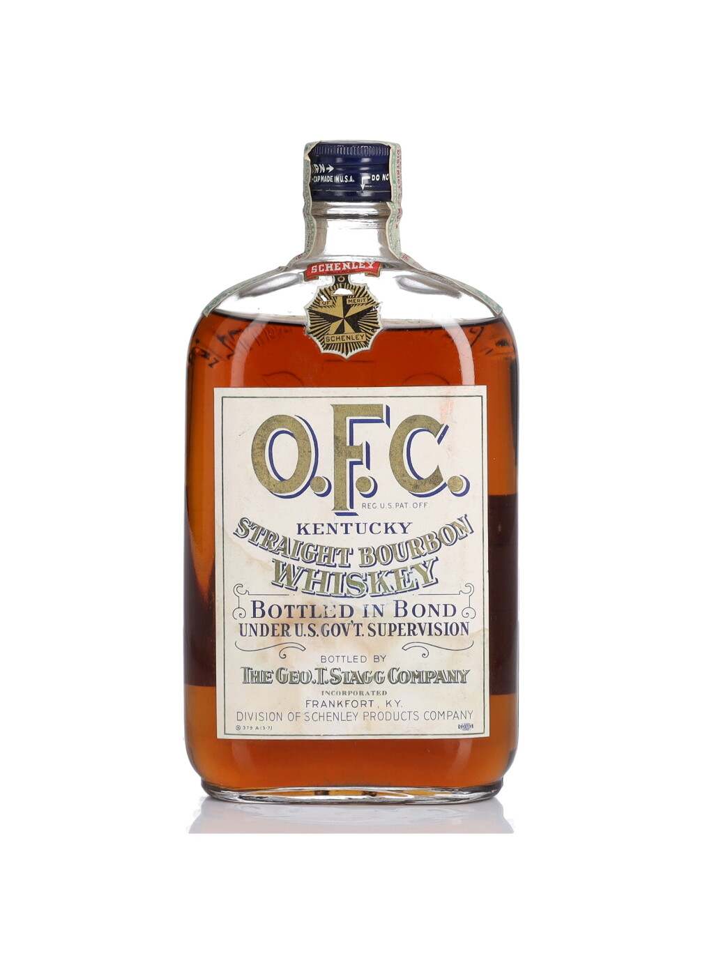 View full screen - View 1 of Lot 146. O.F.C. 100 Proof 1916 (1 Pint).
