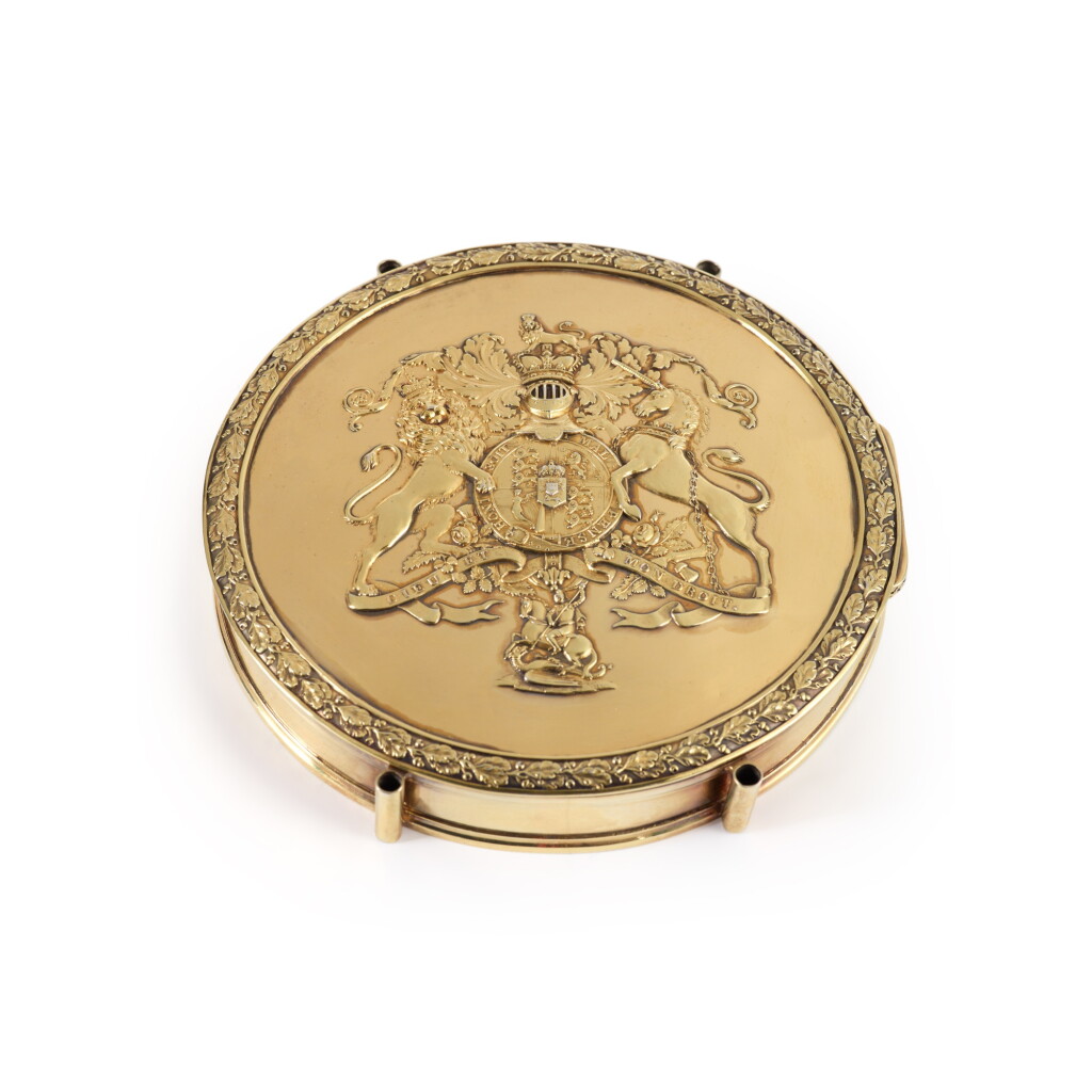 View full screen - View 1 of Lot 328. A Regency Silver-Gilt Seal Box, Paul Storr, London, 1817.