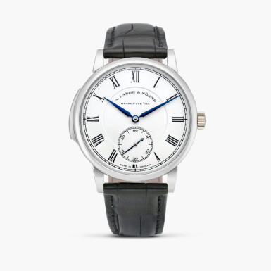 View full screen - View 1 of Lot 2575. Richard Lange Minute Repeater, Reference 606.079F | A limited edition platinum minute repeating wristwatch with enamel dial, Circa 2023.