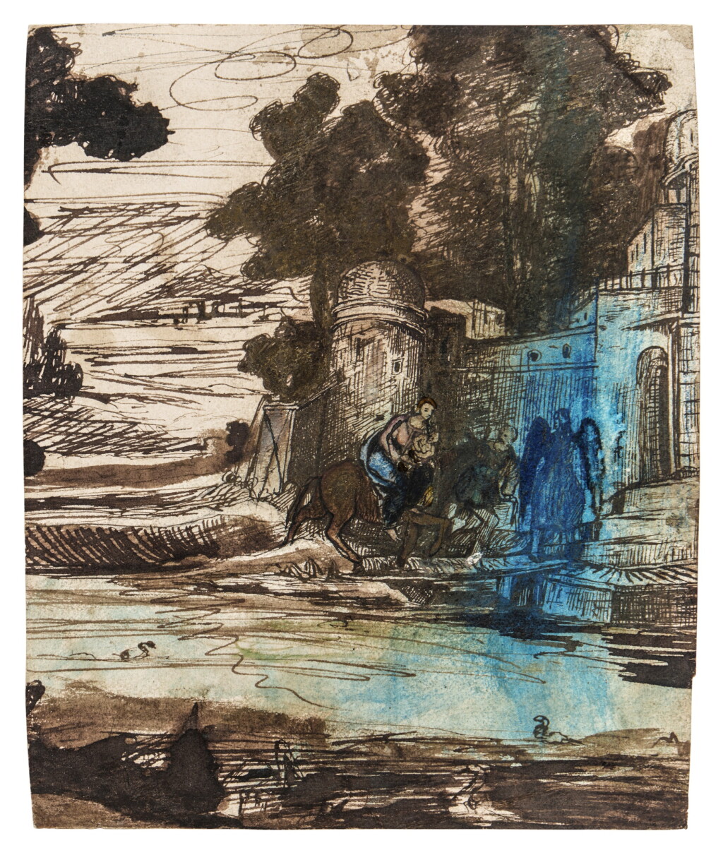 View full screen - View 1 of Lot 110. The Flight into Egypt.