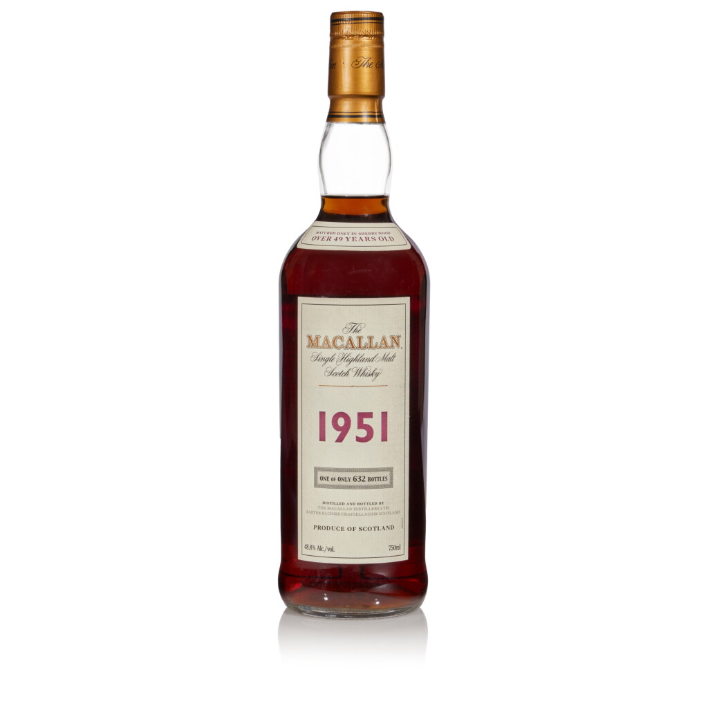 View full screen - View 1 of Lot 10. The Macallan Over 49 Years Old 48.8 abv 1951 (1 BT 75cl).