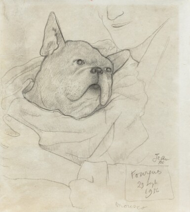 View full screen - View 1 of Lot 98. Mousco, le chien de Jean Hugo.