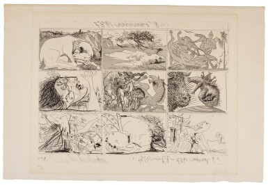 View full screen - View 1 of Lot 10. Sueño y mentira de Franco.