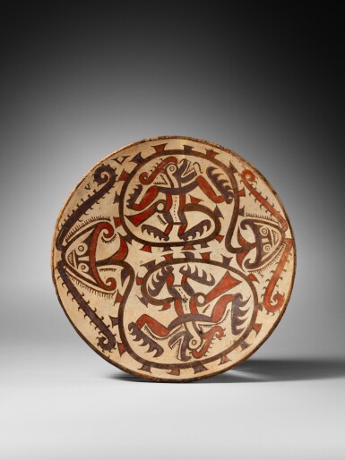 View full screen - View 1 of Lot 18. Coclé Polychrome Plate.