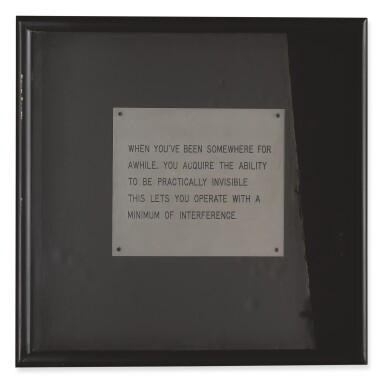 View full screen - View 1 of Lot 520. JENNY HOLZER | UNTITLED (THE LIVING SERIES).