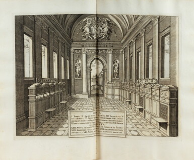 View full screen - View 1 of Lot 84. Metallotheca Vaticana. Rome, 1717. In-folio. Reliure de l'époque. Rare édition originale, premier tirage..