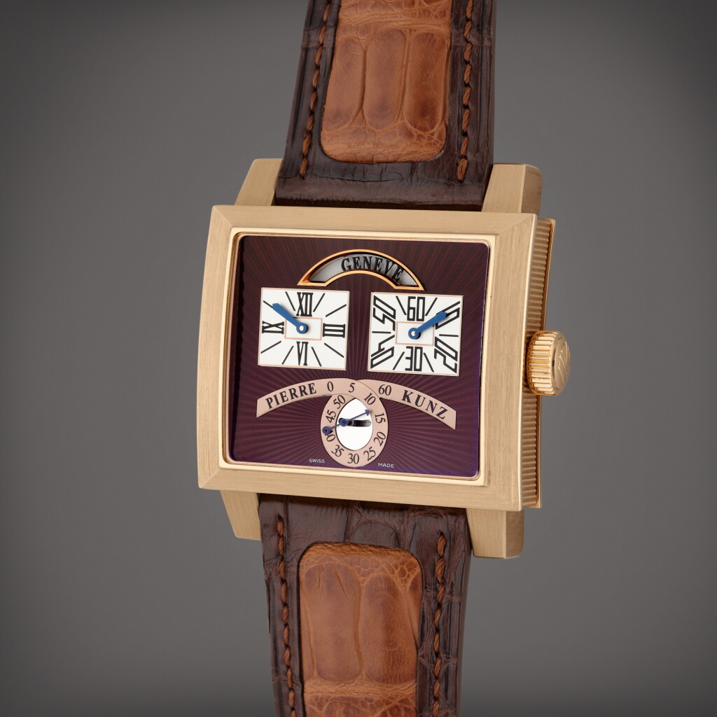 View full screen - View 1 of Lot 153. Reference N018SVR Second Virevoltante | A pink gold automatic wristwatch, Circa 2010.