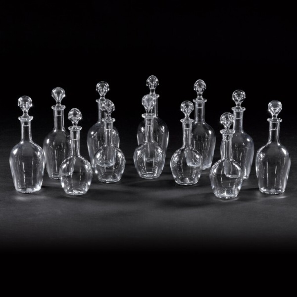 View full screen - View 1 of Lot 84. Twelve Baccarat decanters and stoppers, 20th century.