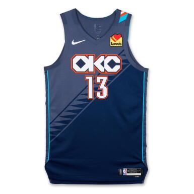 View full screen - View 1 of Lot 41. Ousmane Dieng Oklahoma City Thunder 2025-2026 Game Worn City Edition Jersey.