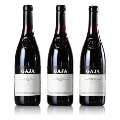 View full screen - View 1 of Lot 469. Barbaresco 1990 Gaja (3 BT).