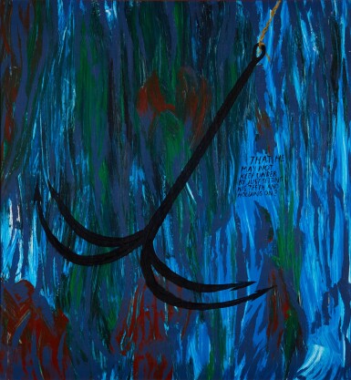 View full screen - View 1 of Lot 35. RAYMOND PETTIBON | UNTITLED (THAT HE MAY NOT KEEP UNDER BY JUST SETTING HIS TEETH AND HOLDING ON?).