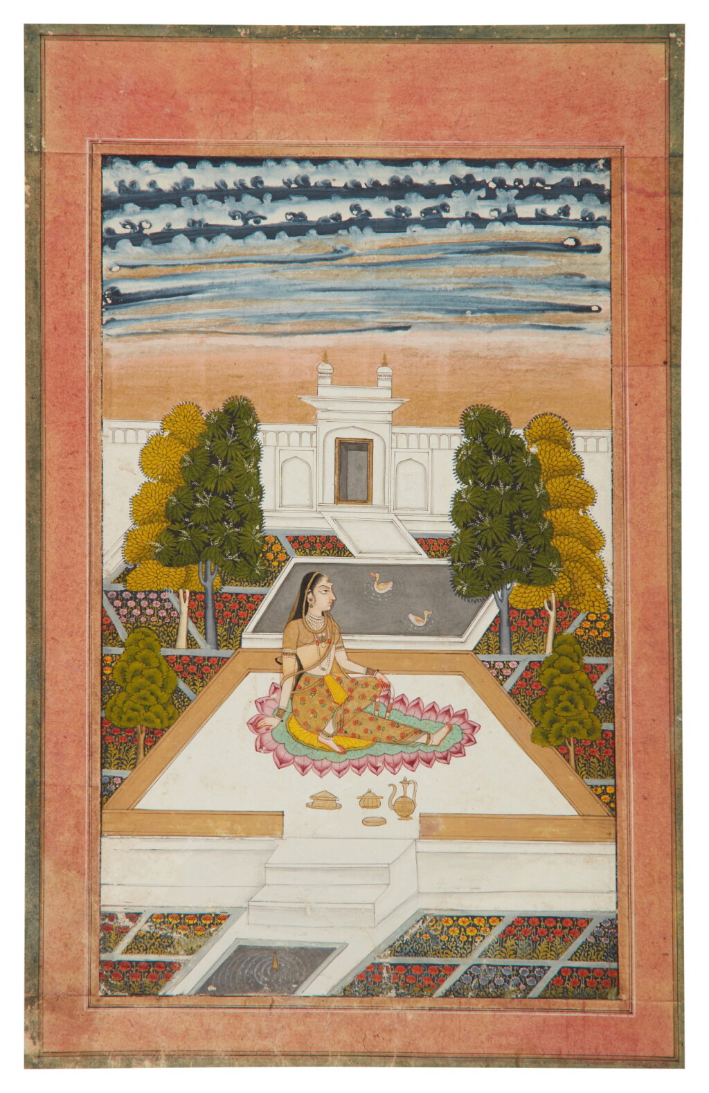 View full screen - View 1 of Lot 388. An Illustration to a Ragamala Series: Tanka Ragini, India, Deccan, circa 1760-70 .