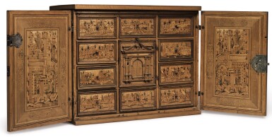 View full screen - View 1 of Lot 172. AUSTRIAN, INNSBRUCK, LAST THIRD 16TH CENTURY | TRAVELING CABINET.