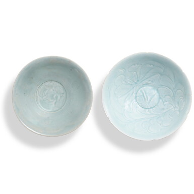 View full screen - View 1 of Lot 9534. Two qingbai-glazed bowls, Southern Song dynasty | 南宋 青白盌兩件.