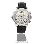 IWC | GRANDE COMPLICATION REF 3770-03, LIMITED EDITION PLATINUM AUTOMATIC MINUTE-REPEATING PERPETUAL CALENDAR CHRONOGRAPH WRISTWATCH WITH MOON PHASES CIRCA 2003