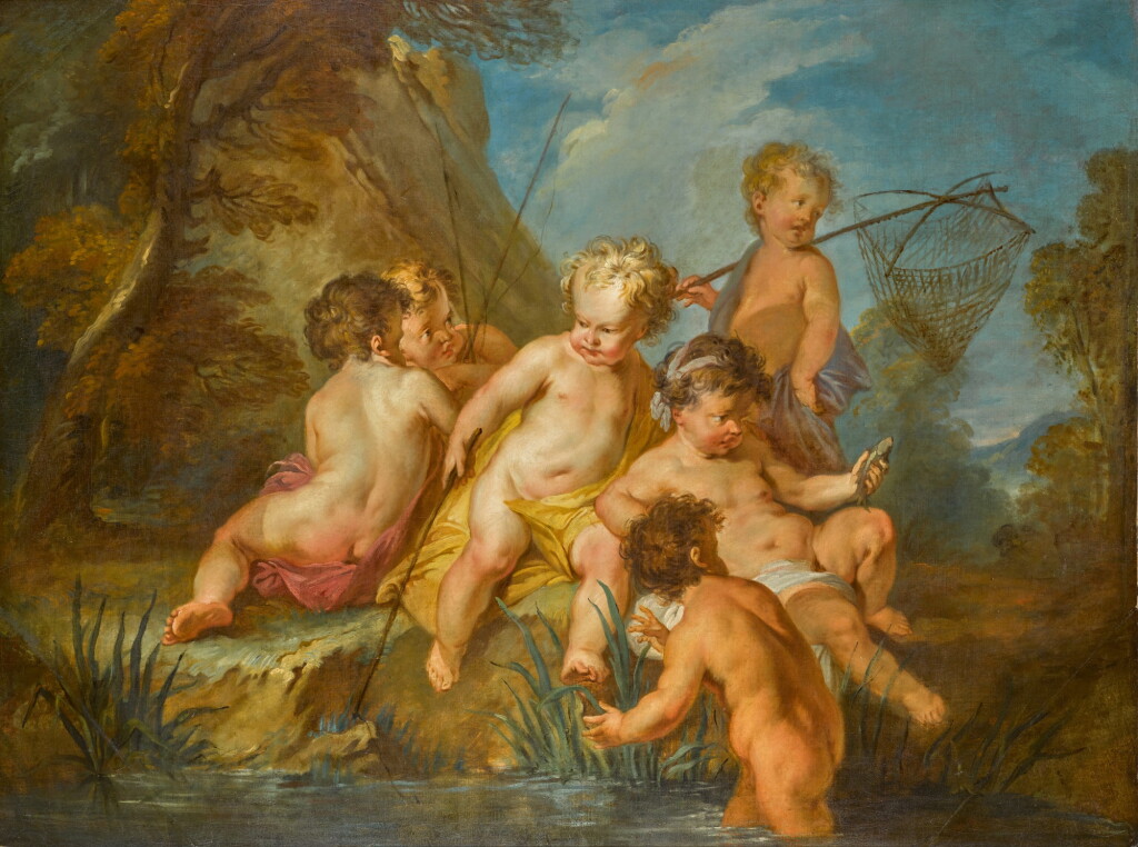 View full screen - View 1 of Lot 448. ‘Les Amours Pecheurs’ (The Love of Fishing).