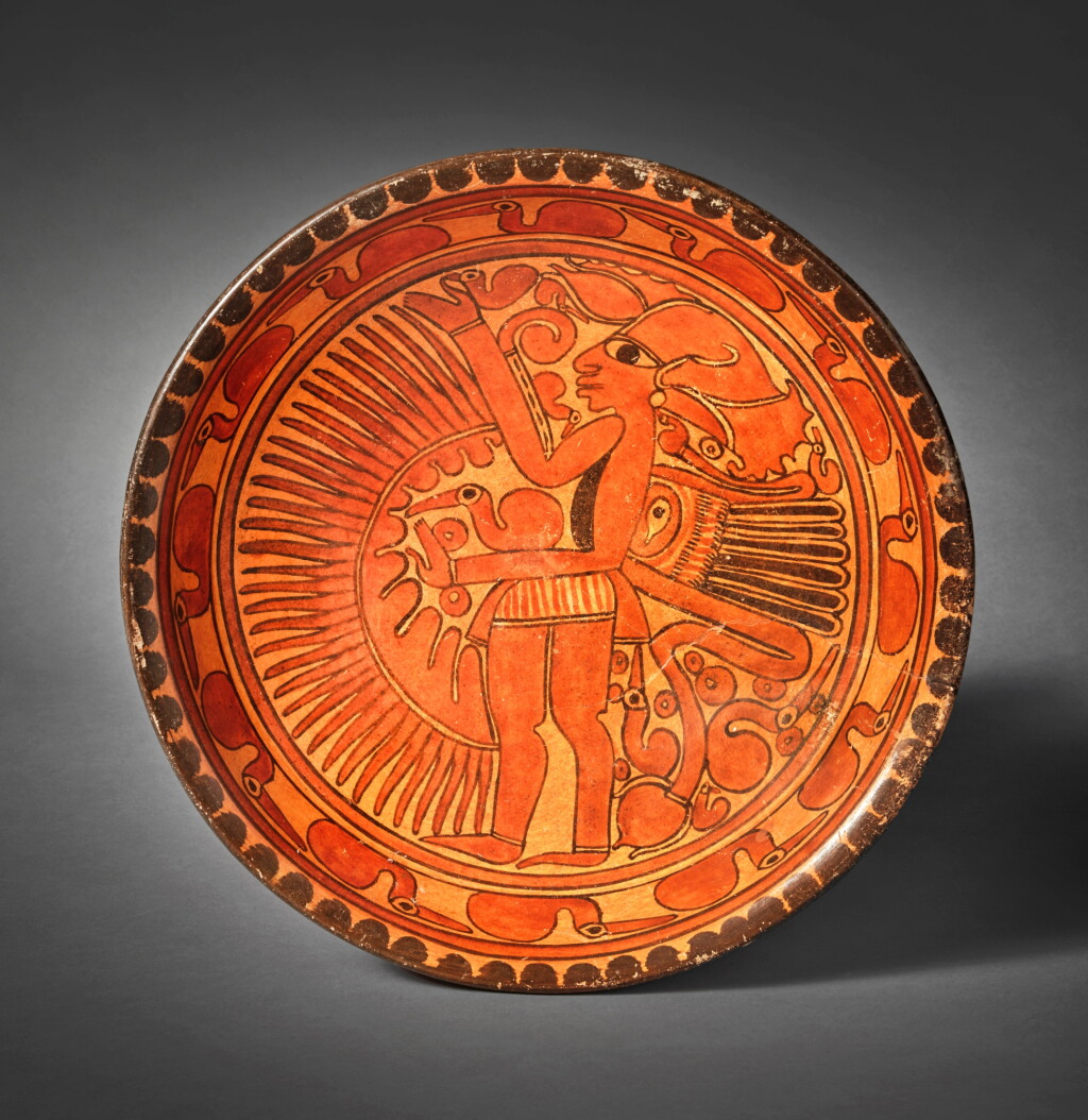 View full screen - View 1 of Lot 95. Maya Tripod Plate.