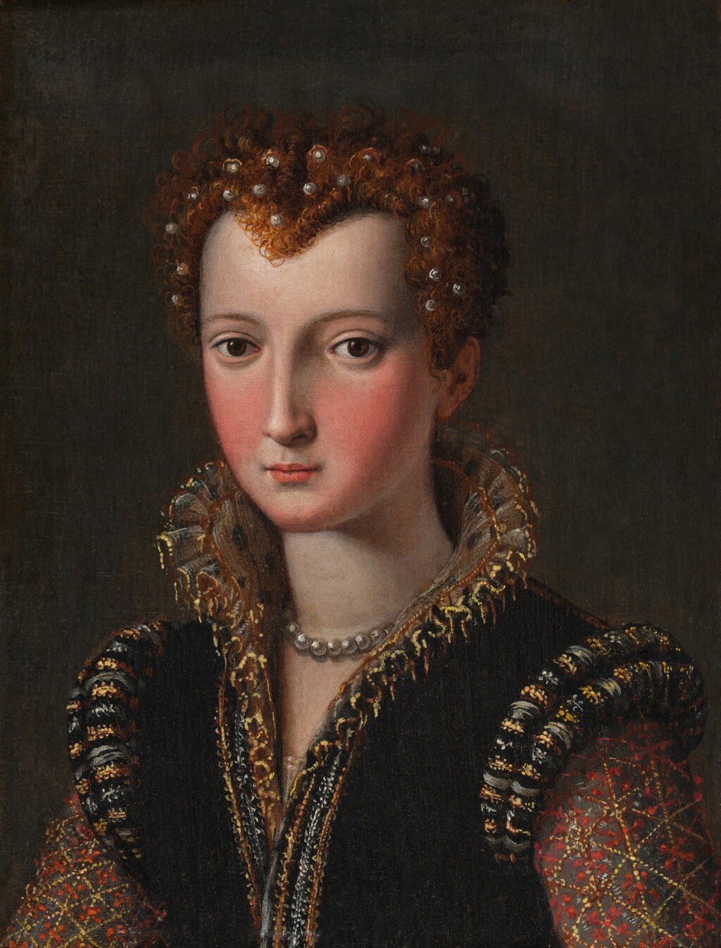 View full screen - View 1 of Lot 101. Portrait of either Eleonora (“Dianora”) di Toledo de' Medici or Virginia de' Medici.