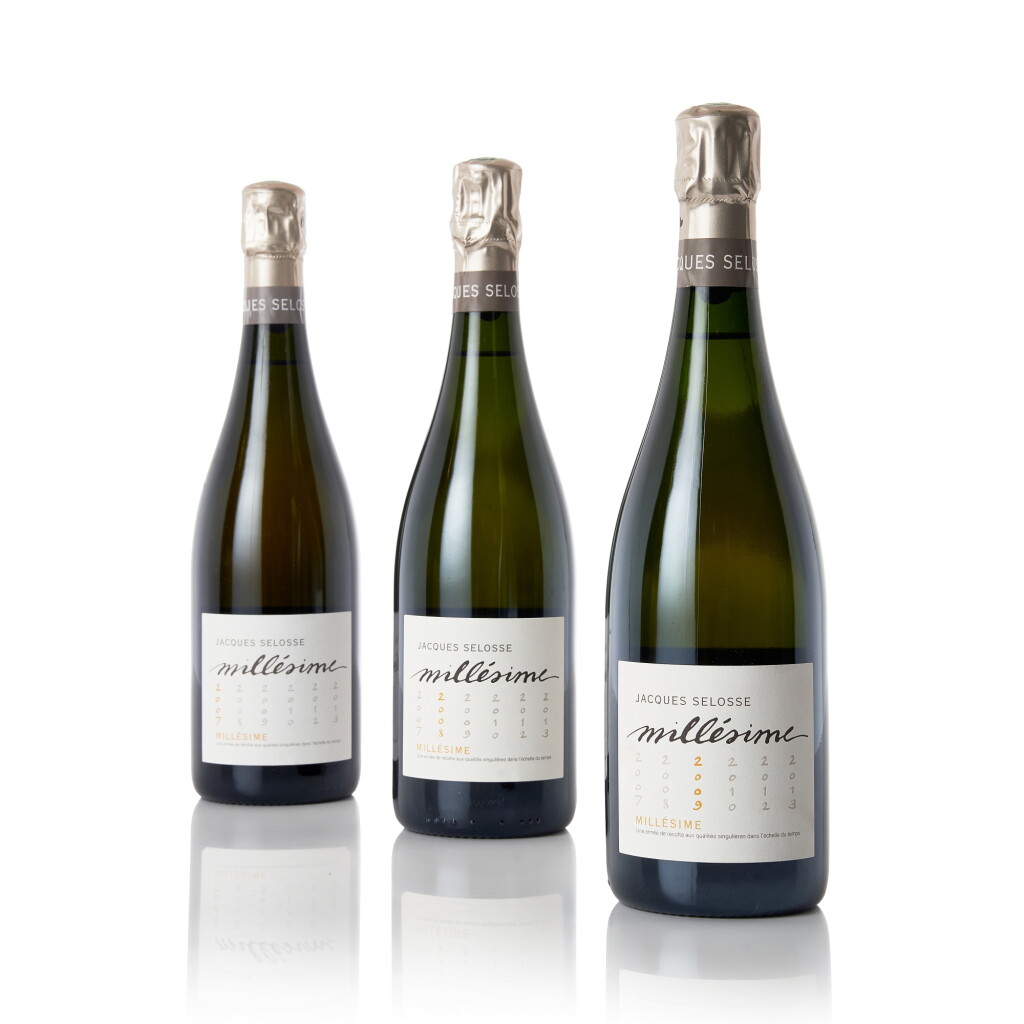 View full screen - View 1 of Lot 520. Jacques Selosse Millesime Grand Cru Extra Brut Blanc de Blancs 2009 (3 BT).