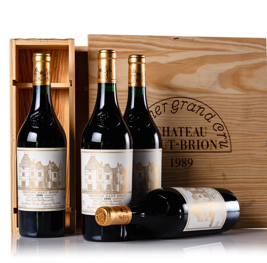 View full screen - View 1 of Lot 4. Château Haut Brion 1989 (4 BT).