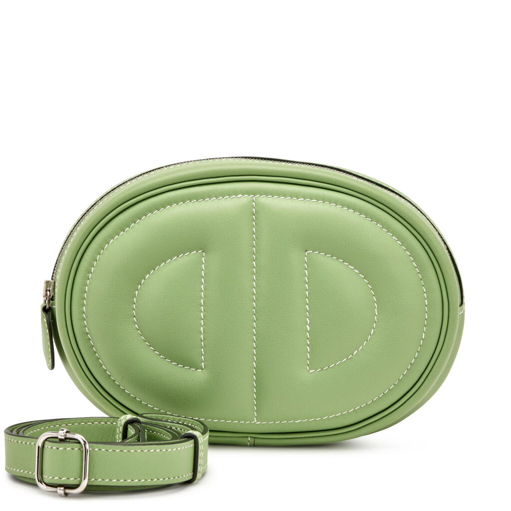 View full screen - View 1 of Lot 37. Vert Criquet and Bamboo Swift Verso In-The-Loop Belt Bag Palladium Hardware, 2020.