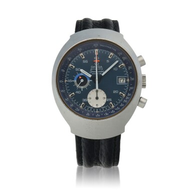 View full screen - View 1 of Lot 60. 'Mark III' Seamaster, Ref. 176.002 Stainless steel chronograph wristwatch with 24 hour indication and date Circa 1973.