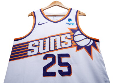 View full screen - View 1 of Lot 119. Nassir Little 'Christmas Day' Phoenix Suns 2023-2024 Game Worn Association Edition Jersey.