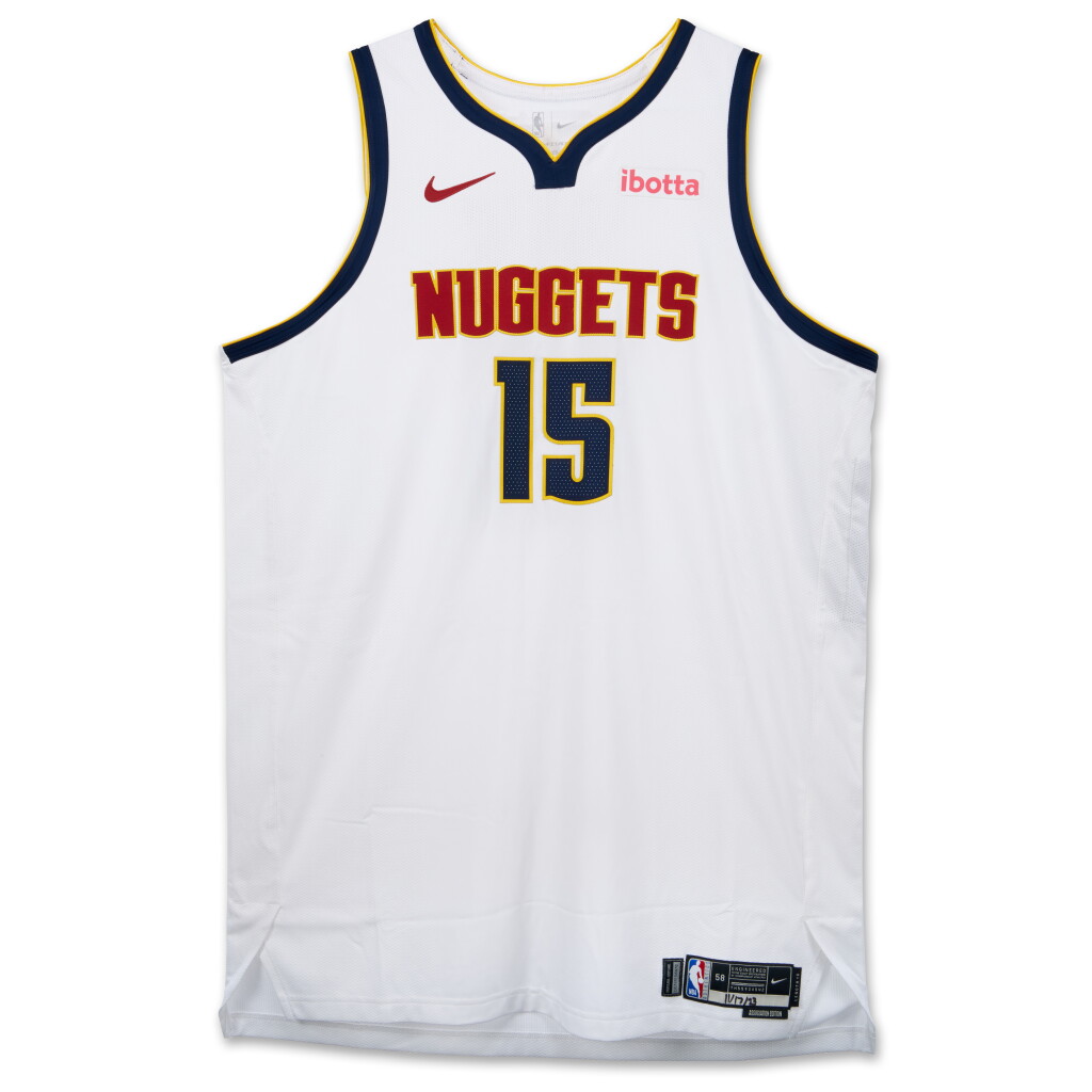 View full screen - View 1 of Lot 31. Nikola Jokić Denver Nuggets 2023-2024 In-Season Tournament Game Issued Association Edition Jersey | Triple-Double.