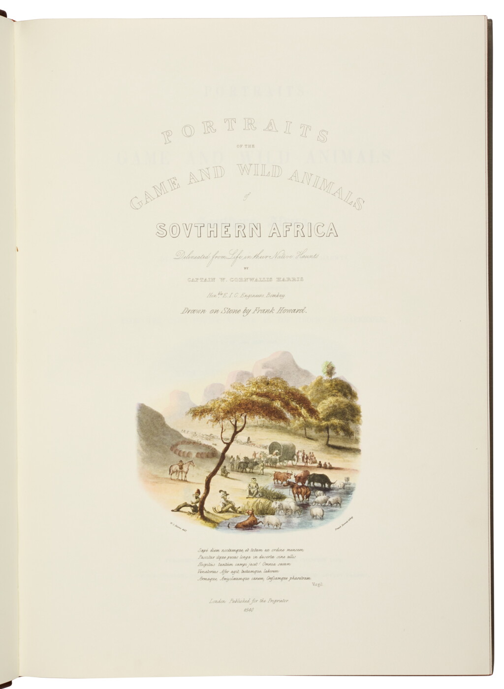 View full screen - View 1 of Lot 39. Sir William Cornwallis Harris I Portraits of the Game, 1976, limited edition facsimile reprint.
