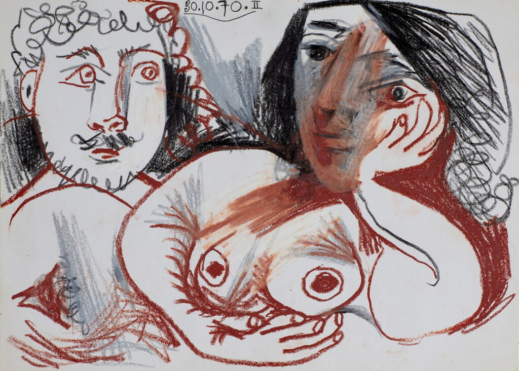 View full screen - View 1 of Lot 241. Homme et nu allongé.