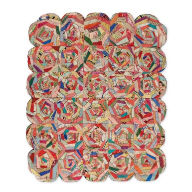 View full screen - View 1 of Lot 1748. Two silk quilted bedcovers, European, 20th century.