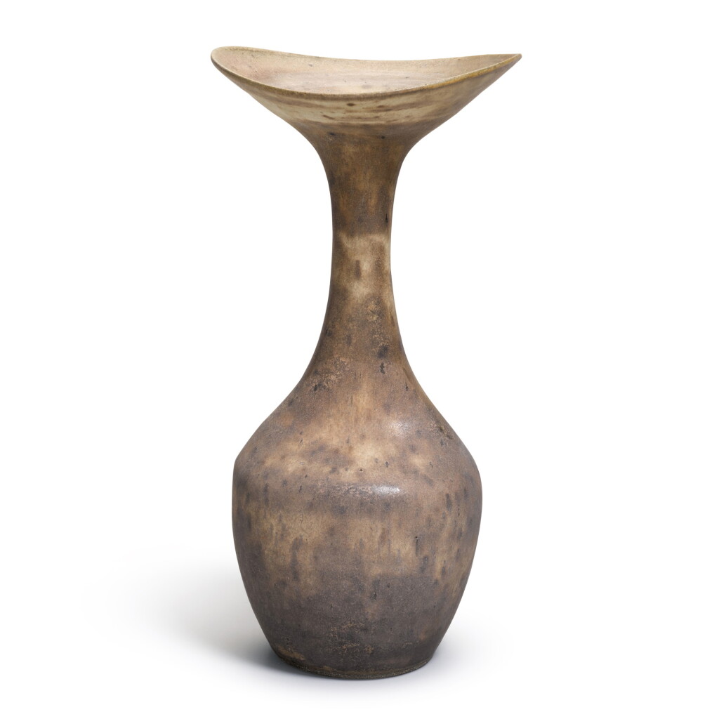 View full screen - View 1 of Lot 30. Long Necked Vase.