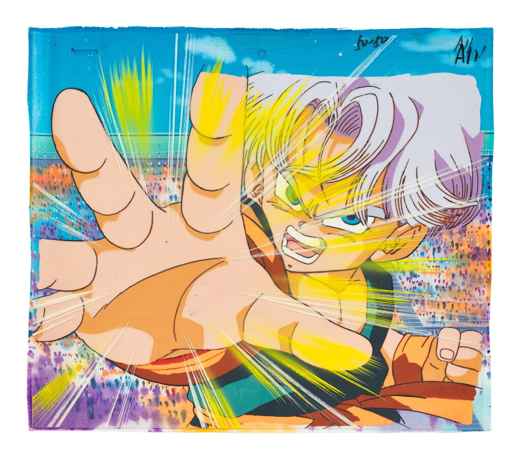 View full screen - View 1 of Lot 14. DRAGON BALL Z BY TOEI ANIMATION 龍珠Z by東映動畫 | TRUNKS ANIMATION CEL 特南克斯動畫手稿.