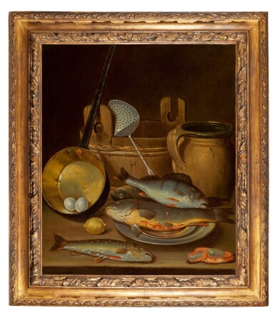 Attributed To Franois Habert | A still life of freshwater fish and Attributed To Franois Habert | A still life of freshwater fish and
