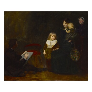 View full screen - View 1 of Lot 39. GEORGE DE FOREST BRUSH | THE PORTRAIT.