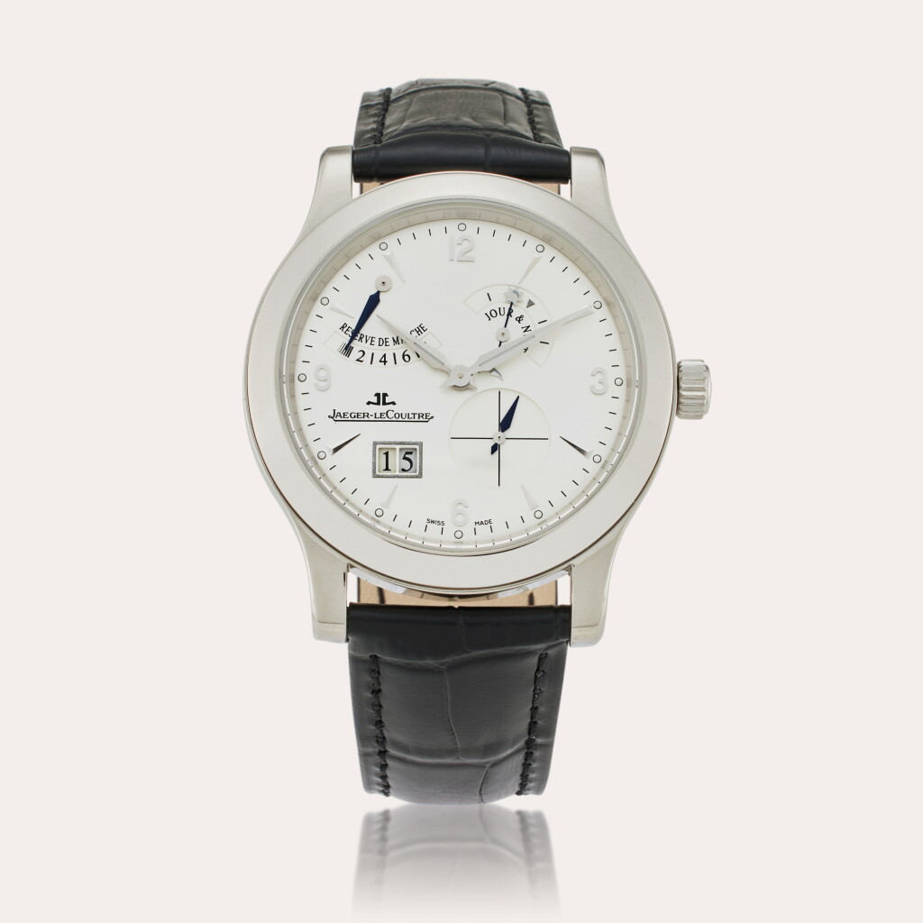 View full screen - View 1 of Lot 361. Reference 146.6.17 Master Control Reserve De Marche Antoine | A limited edition platinum wristwatch with date, day/night, and power reserve indication, Circa 2000.